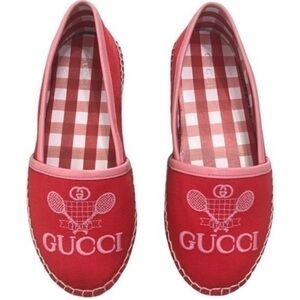 Gucci Kids Red Espadrilles